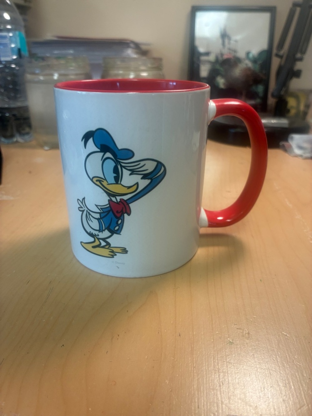 Donald Duck Red-Accent Ceramic Mug
